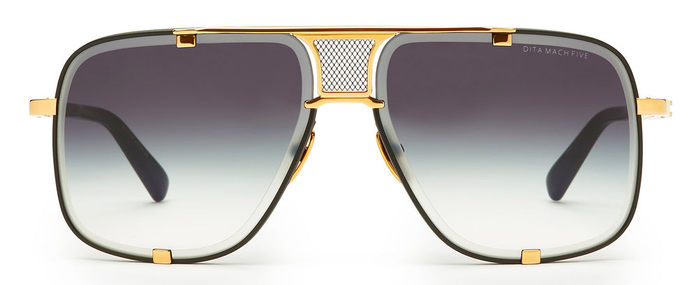Dita Mach-Five Men's Navigator Sunglasses - Black/Gray