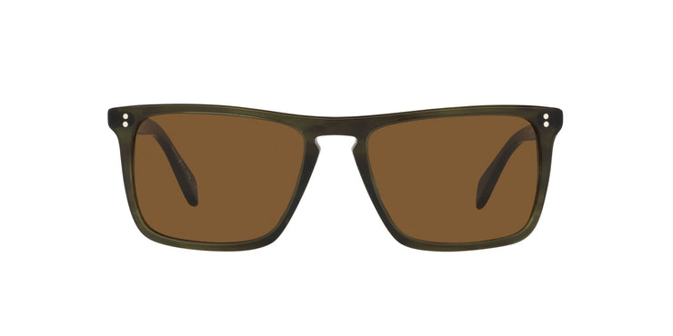 Oliver Peoples Men's Bernardo Square Translucent Acetate Sunglasses In Brown