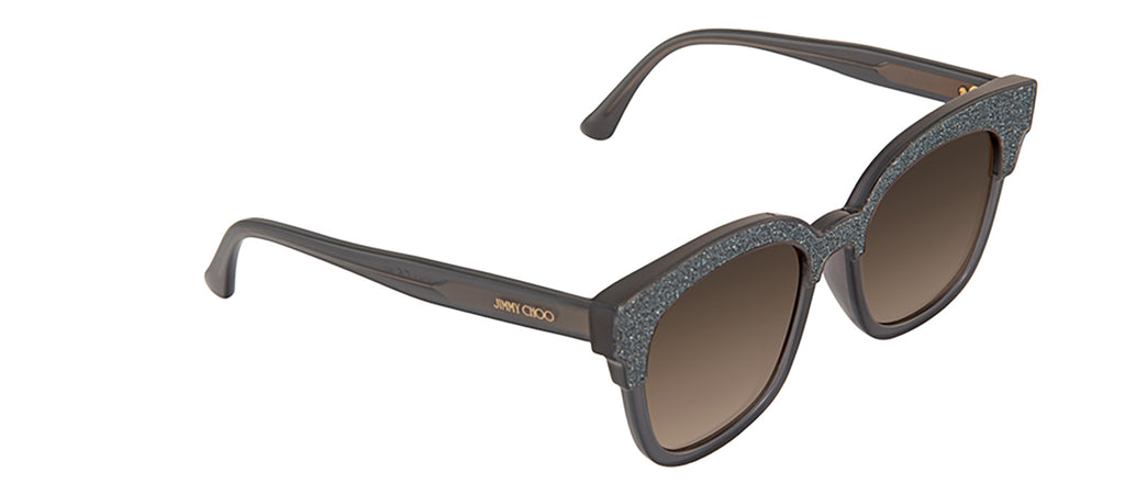 Jimmy Choo Leah Sunglasses in Silver Grey