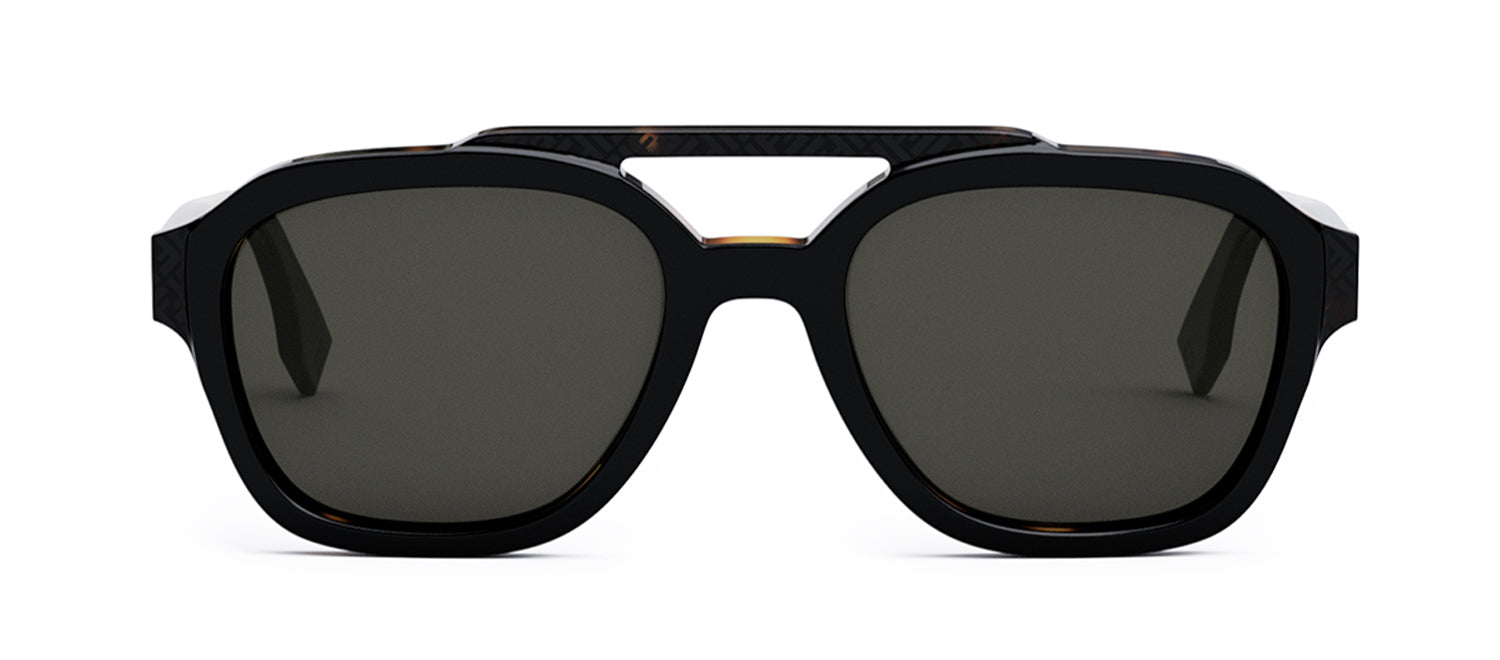 Fendi BILAYER FE 40076U 01A Navigator Sunglasses -  192337120602