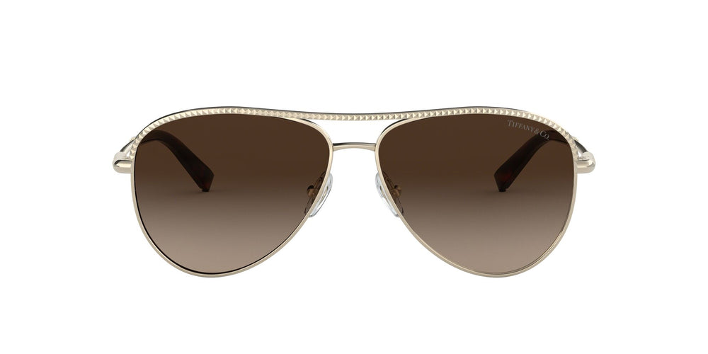 Tiffany \u0026 Co 3062 Aviator Gold/Brown 