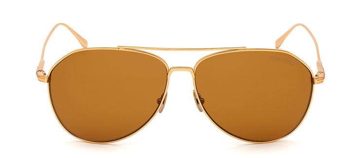 Tom Ford Ft0747 30e Aviator Sunglasses In Brown | ModeSens