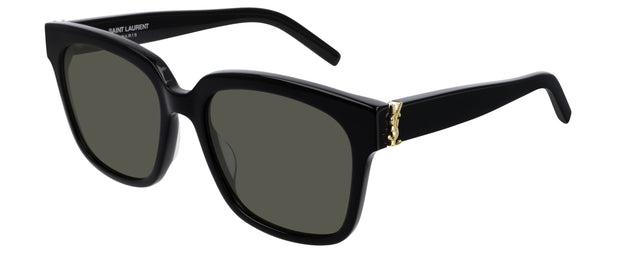  SAINT LAURENT Women's Glam Cat Eye Sunglasses, Black Black  Grey, One Size : Clothing, Shoes & Jewelry