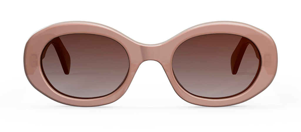 Celine Cl40194u 05a Oval Sunglasses In Grey