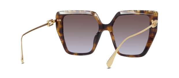 Baguette Oversized Sunglasses in Black - Fendi