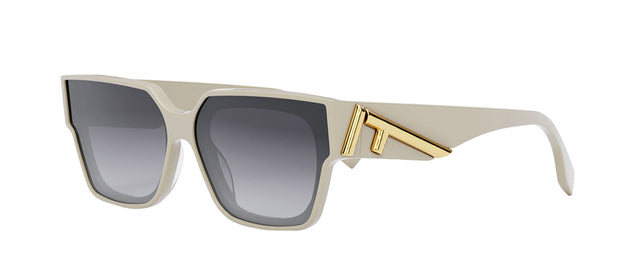 Brand New FENDI Sunglasses FE 40098I 01W Black/Gradient GrayFor