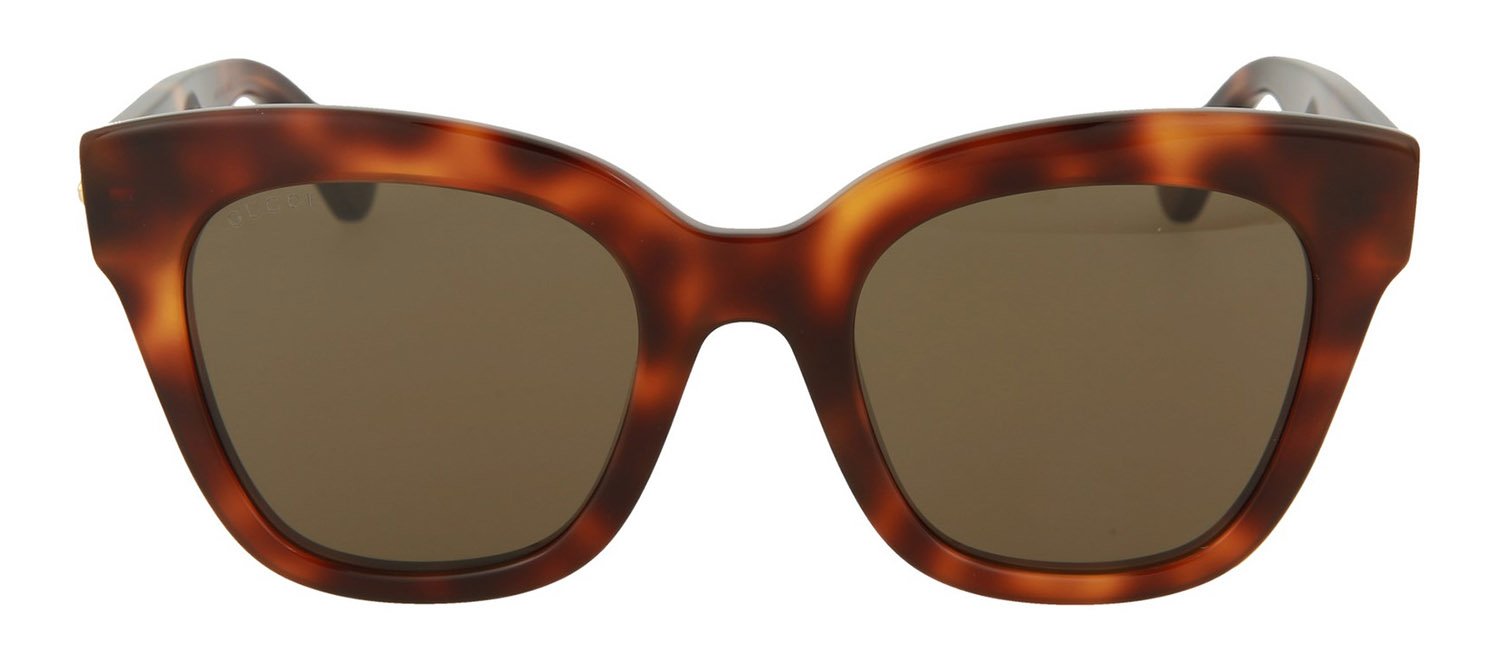 Gucci Gg0029s 002 Cat Eye Sunglasses In Brown