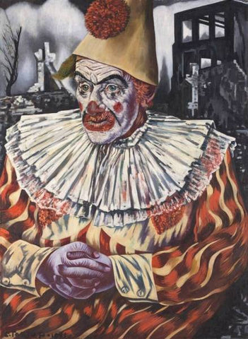 Clown voor Ruïne Rotterdam - 1941 - Boijmans