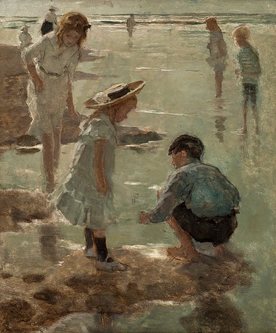 De Jonge-Kinderen op het strand-1900-Cultureel Erfgoed