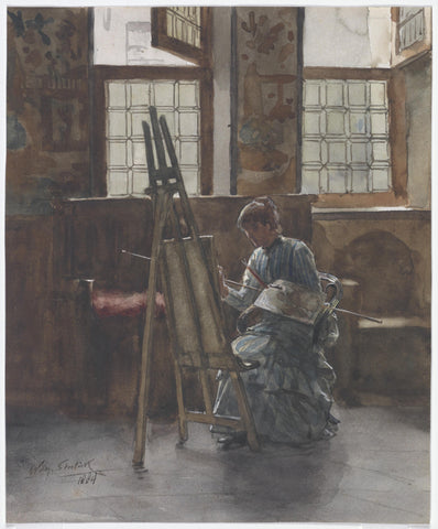 Vrouw in atelier-1884-Boymans