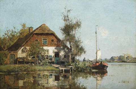 Aangemeerde zeilboot - ca 1920 - Wiki Art