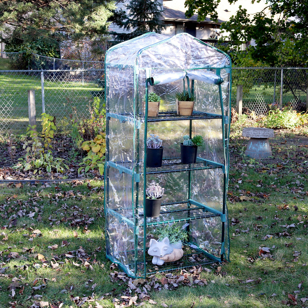 Outdoor 4-Tier Mini Greenhouse