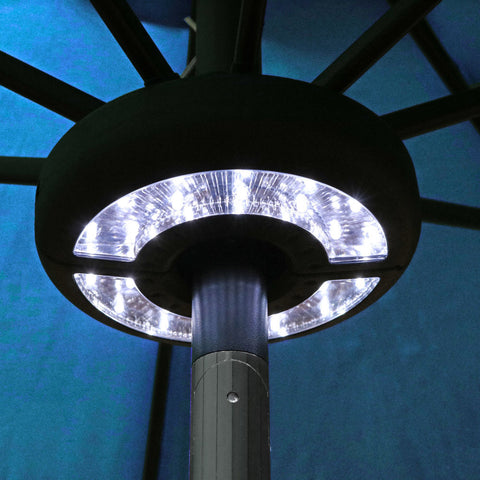 These patio umbrella LED lights will help light up your night.