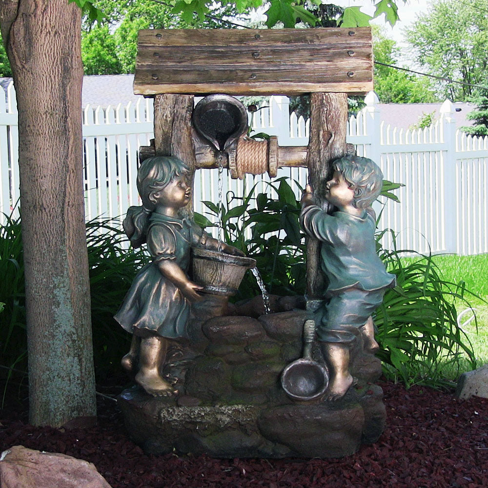 Children at the Well Outdoor Fountain