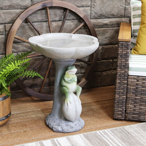 https://sunnydazedecor.com/products/sunnydaze-polyresin-brooding-frog-on-stone-outdoor-garden-bird-bath?variant=39267778625570