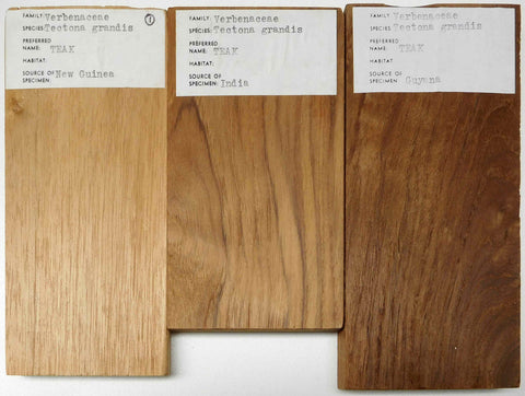 Teak of Varying Grades