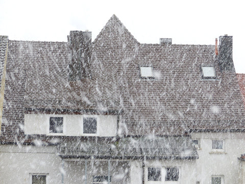 House during blizzard