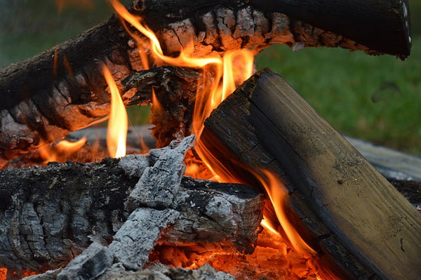 Burning firewood