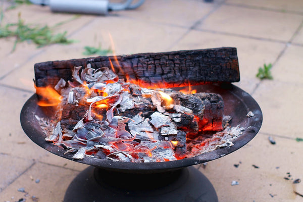 Fire pit ashes