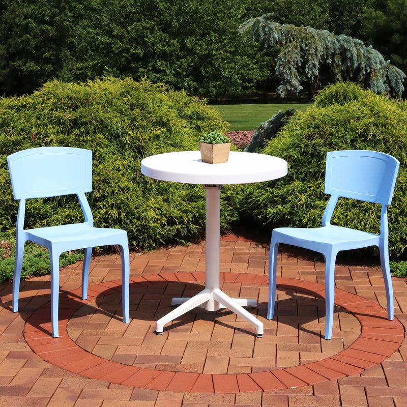 Sunnydaze All-Weather Elmott 3-Piece Indoor/Outdoor Table and Chairs