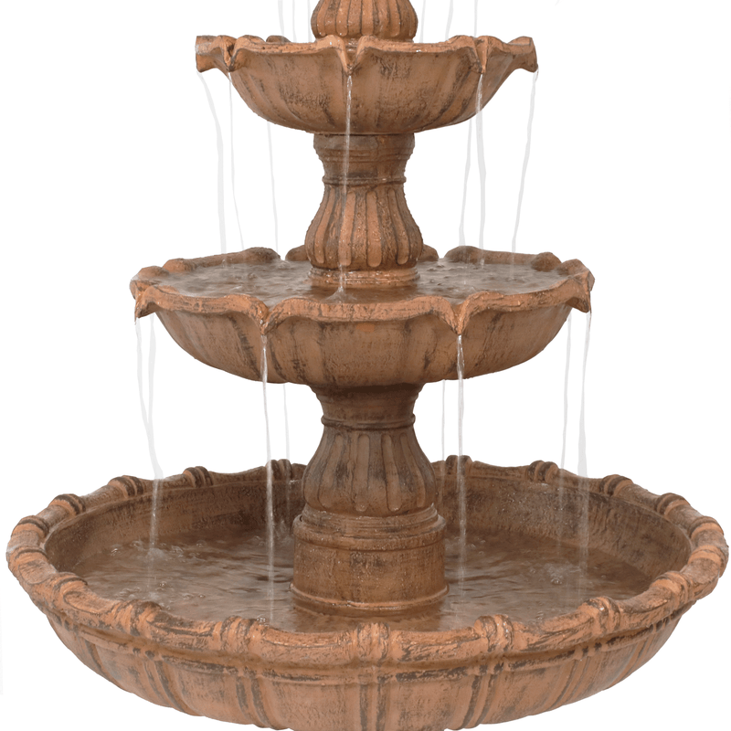 Sunnydaze Large Tiered Ball Outdoor Fountain