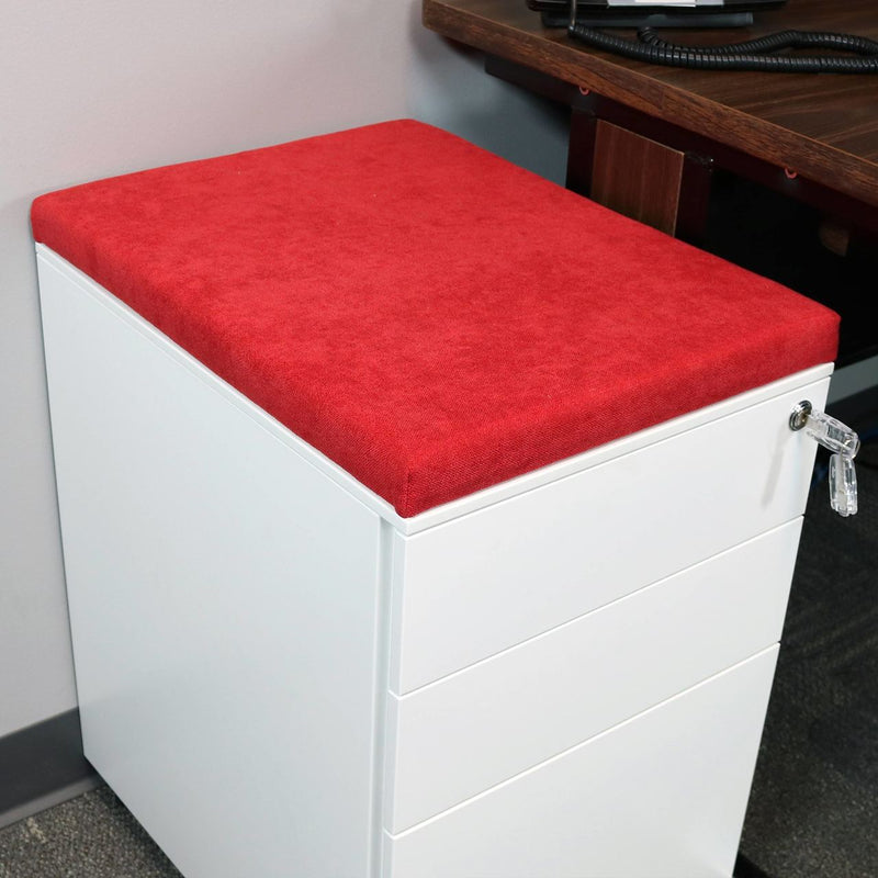 Casl Brands File Cabinet Cushion Seat For Mobile Pedestals With