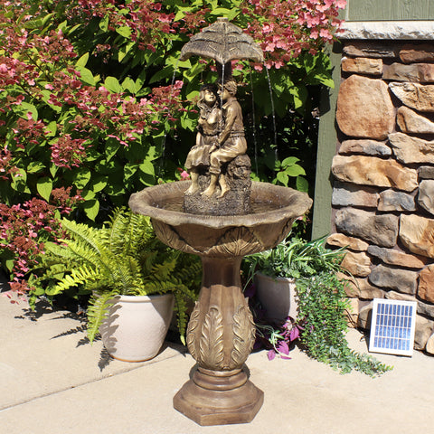 Sunnydaze Solar-Powered Water Fountains - Sunnydaze Decor