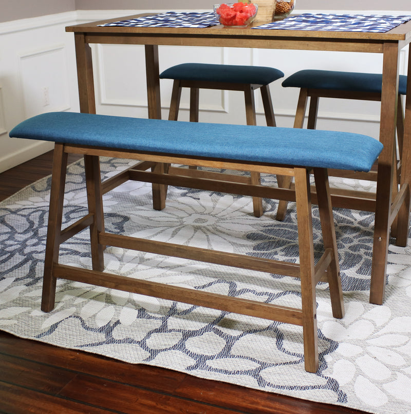 wooden counter bench