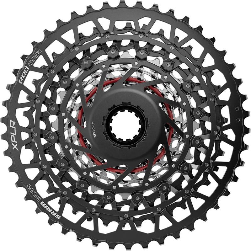 SRAM RED XPLR XG-1391 Cassette - 13-Speed 10-46t For XDR Driver Black/Silver E1