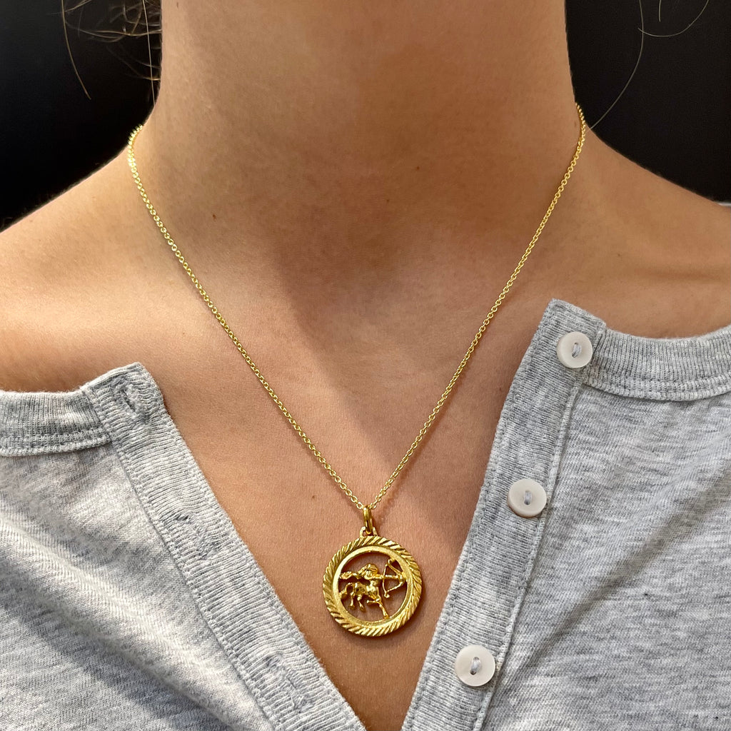 Sterling Silver and Sterling Vermeil 8 Pt. Star Medallion Necklace |  PennyweightsJewelry