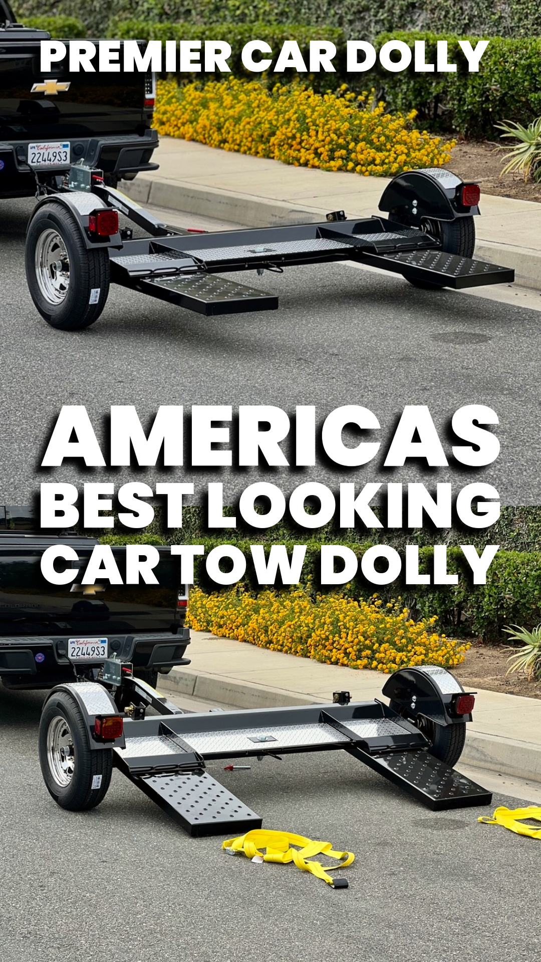 Need to tow a vehicle? Check out this tow dolly trailer