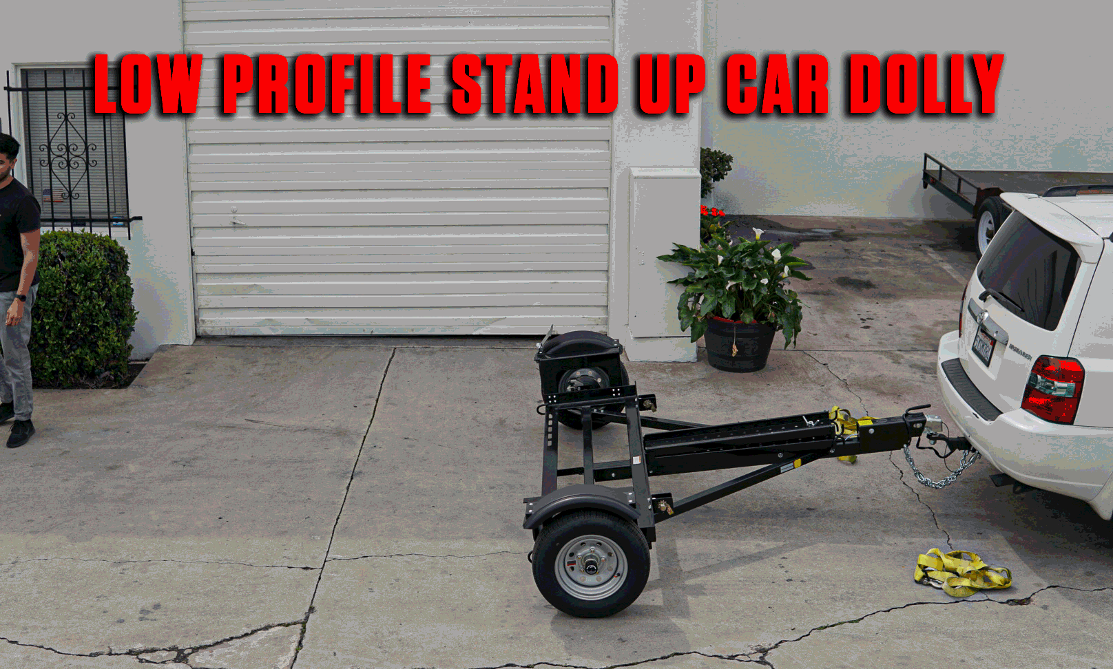 STAND UP CAR TOW DOLLY READY TO USE FOR SALE CHEAPEST MODEL TO PURCHASE