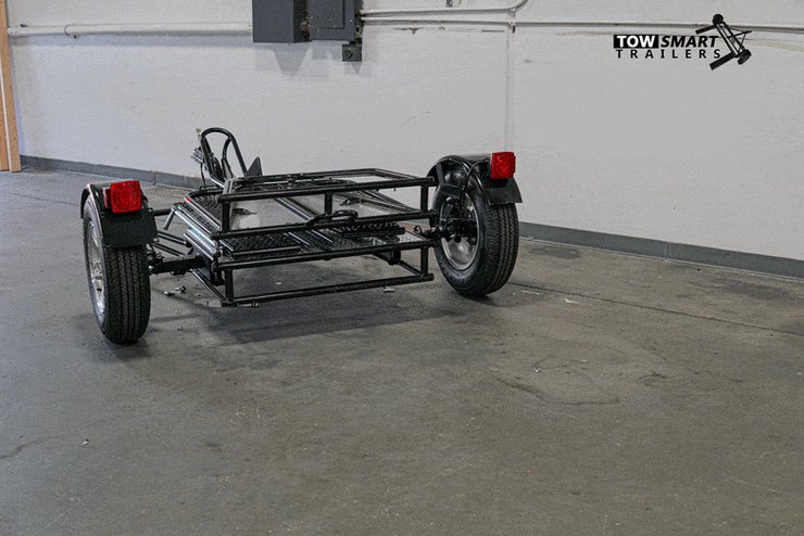 collapsible motorcycle trailer