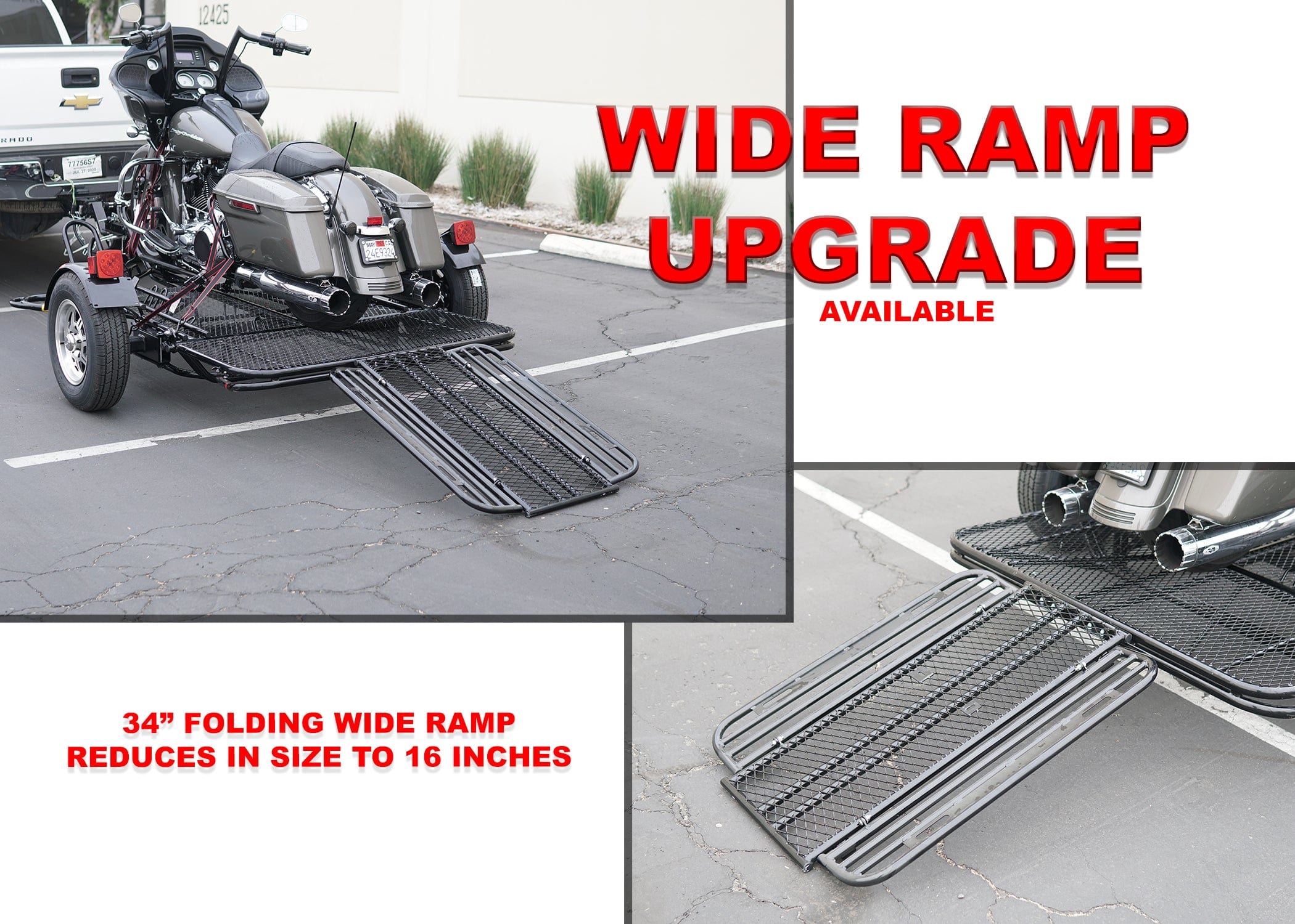 Kendon wide ramp ride up ramp upgrade from tow smart trailers
