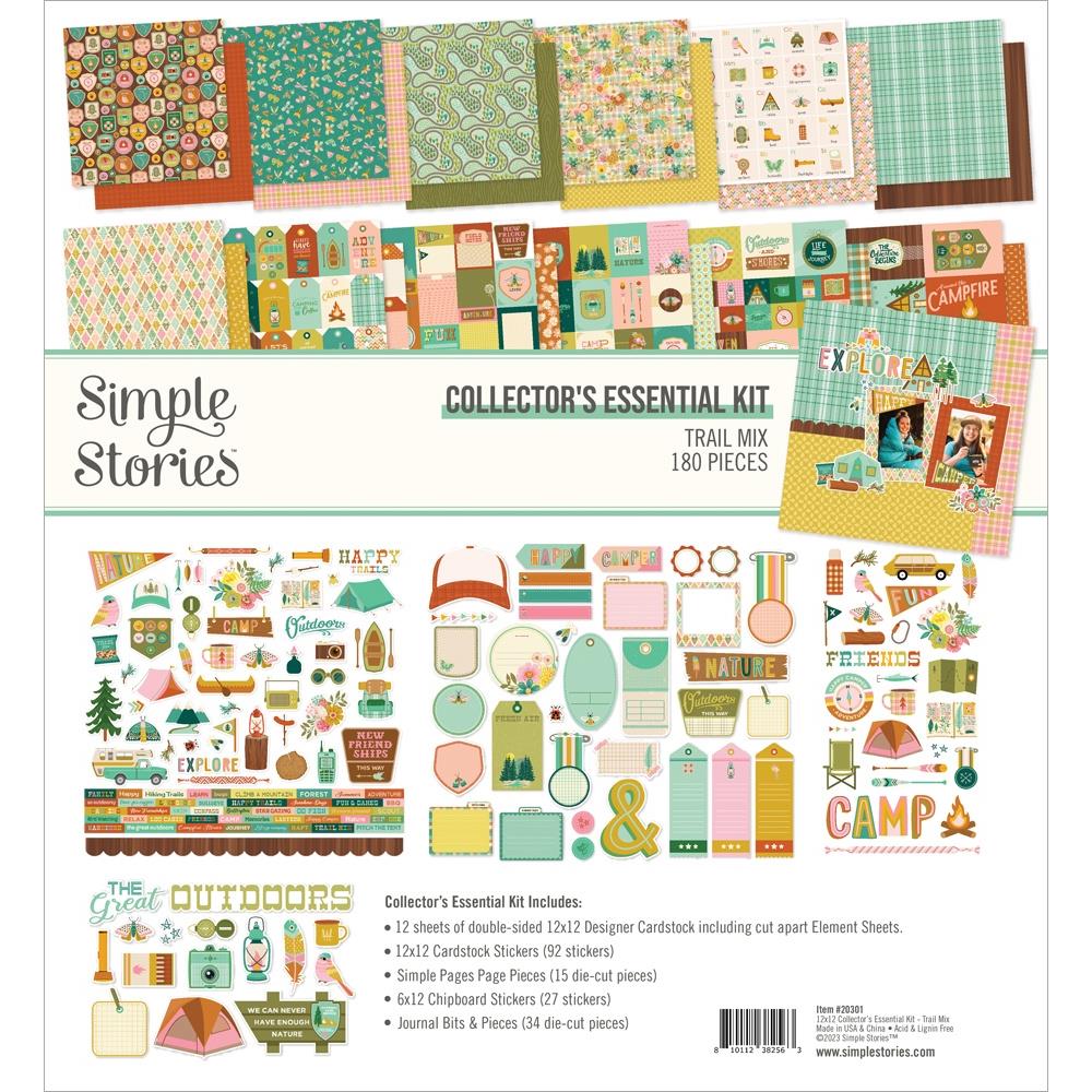 Simple Stories - Sage Color Vibe 12x12 Textured Cardstock