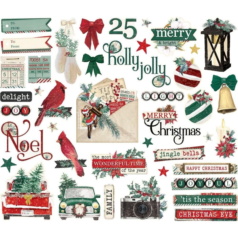 SIMPLE STORIES Boho Christmas 12x12 Paper: Better Not Pout - Scrapbook  Generation