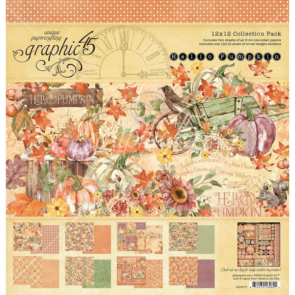 Graphic 45 Wild And Free - Collector's Master Pack with 12x12 Collection  Pack, 12x12 Patterns & Solids, 8x8 Paper Pad, Ephemera, Journaling Cards 