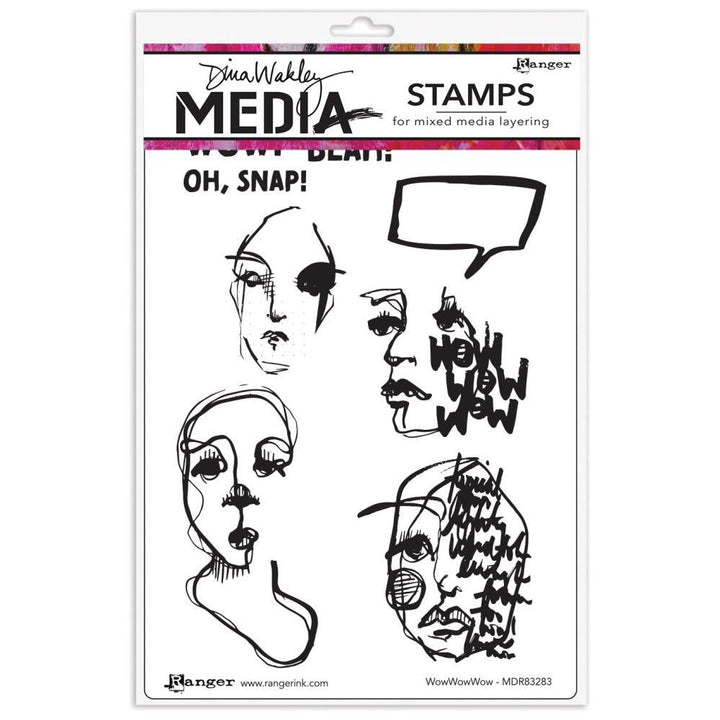 Dina Wakley Media Unmounted Rubber Stamp - Seeing Is Believing [MDR81289] 