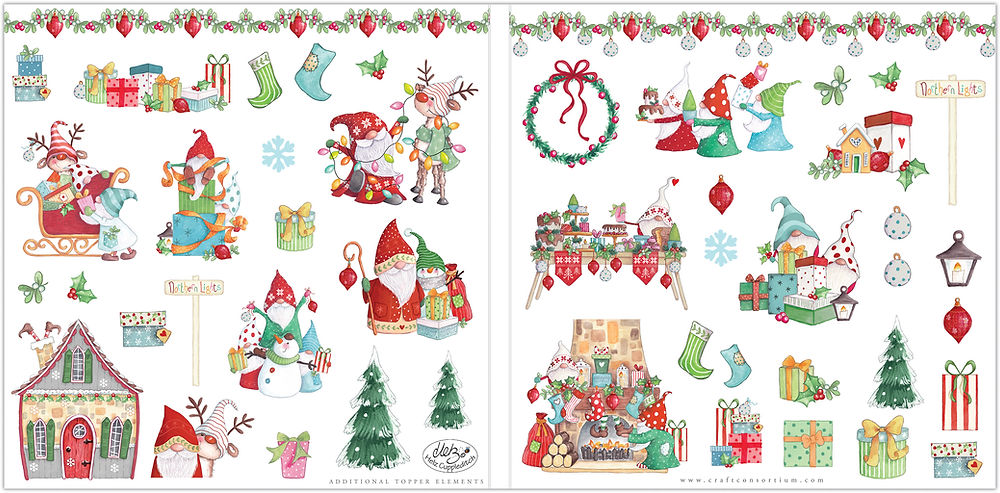 Craft Consortium 12 Days of Christmas 6X8 Clear Stamps (CSTMP091)