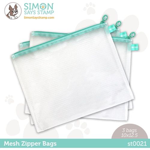 Vinyl Mesh Zipper Pouch