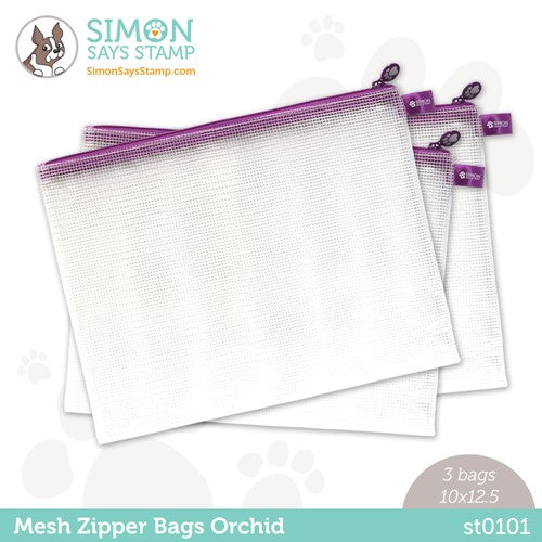 Simon Says Stamp BLACK MESH ZIPPER BAG st0094