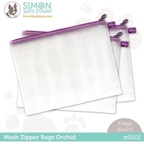 Simon Says Stamp Classic Color Mesh Zipper Bags 3 Pack