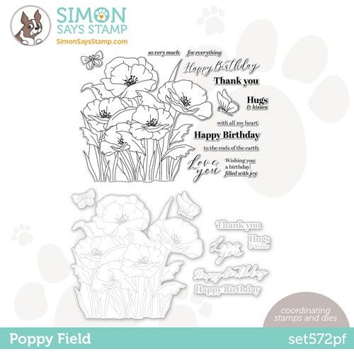 Simon Says Clear Stamps BEAUTIFUL FLOWERS sss101826