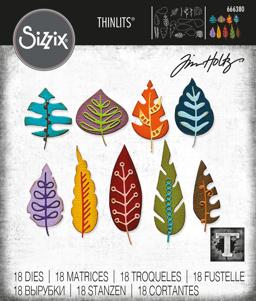 Sizzix Tim Holtz Christmas 2023 Thinlits Die Set 3PK - Forest Shadows 666334