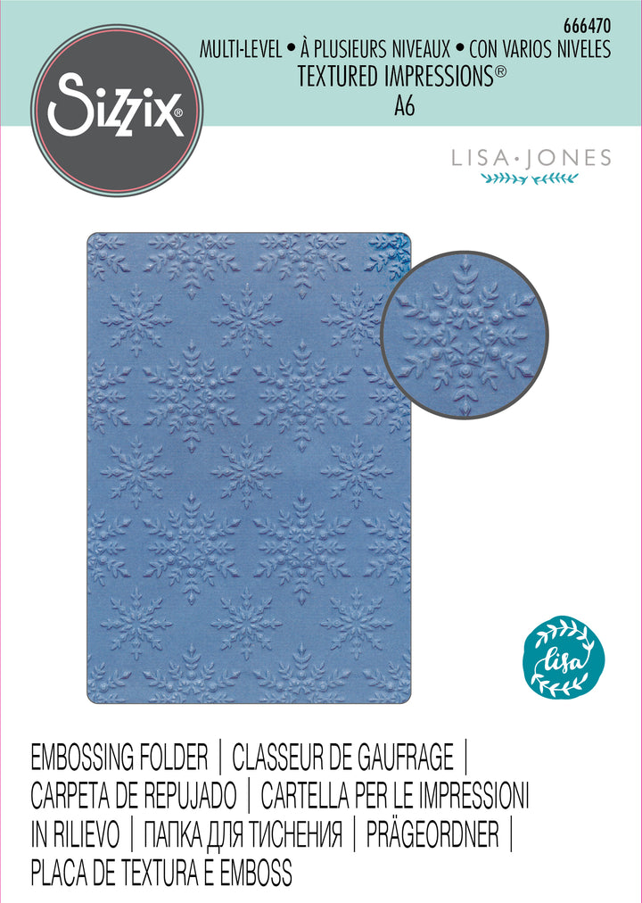 CHRISTMAS WINTER SET #3-from Sizzix Lovely Embossing Folders - A2 and –  BARBS CRAFT DEPOT