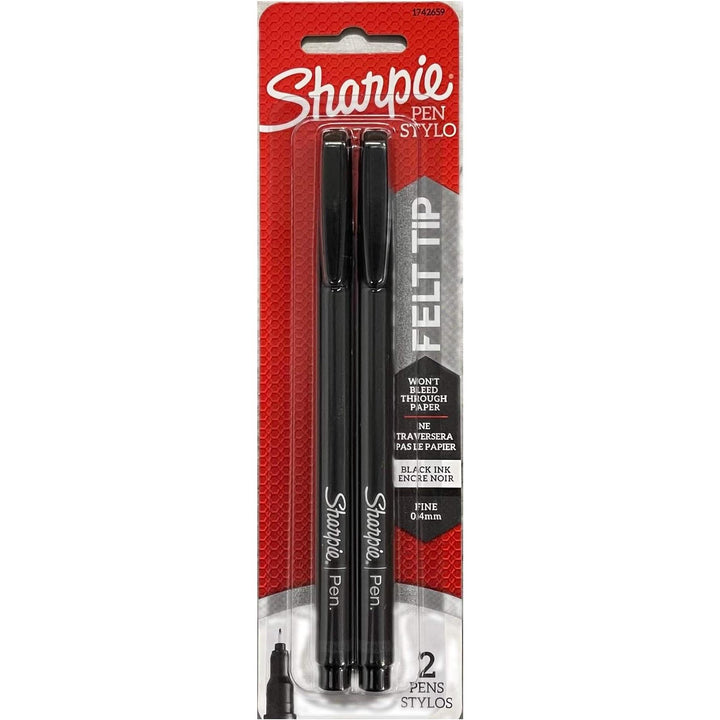 Sharpie Pink Ribbon Fine Point Permanent Markers, Black - 12 pack