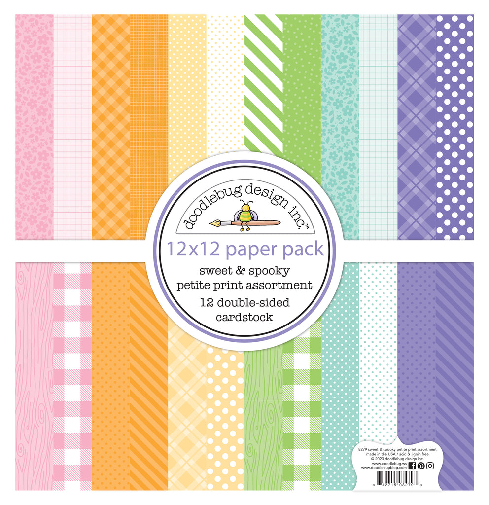 Doodlebug - Over the Rainbow Textured Double-Sided Cardstock 12X12