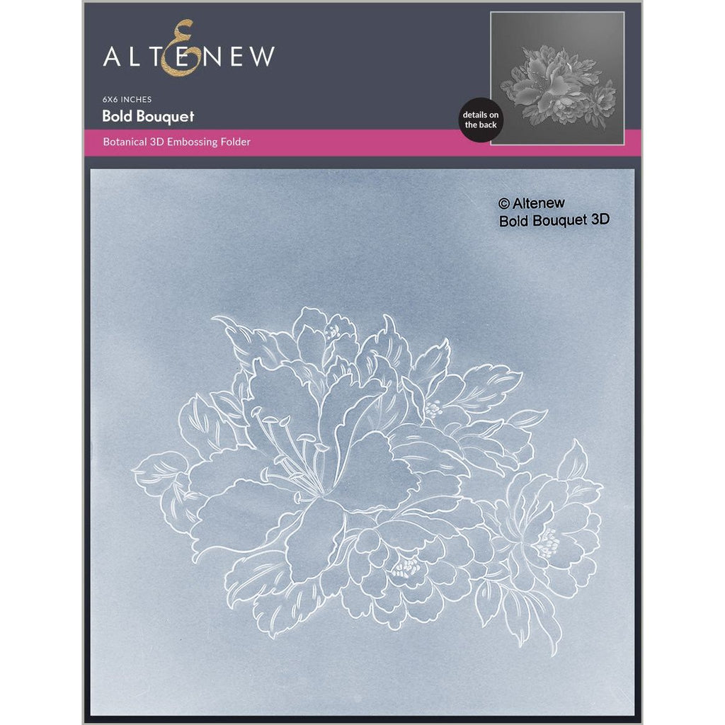 Creative Expressions 3D Embossing Folders & Matching Stencils Set -  Wildflowers - Scrapbooking Made Simple