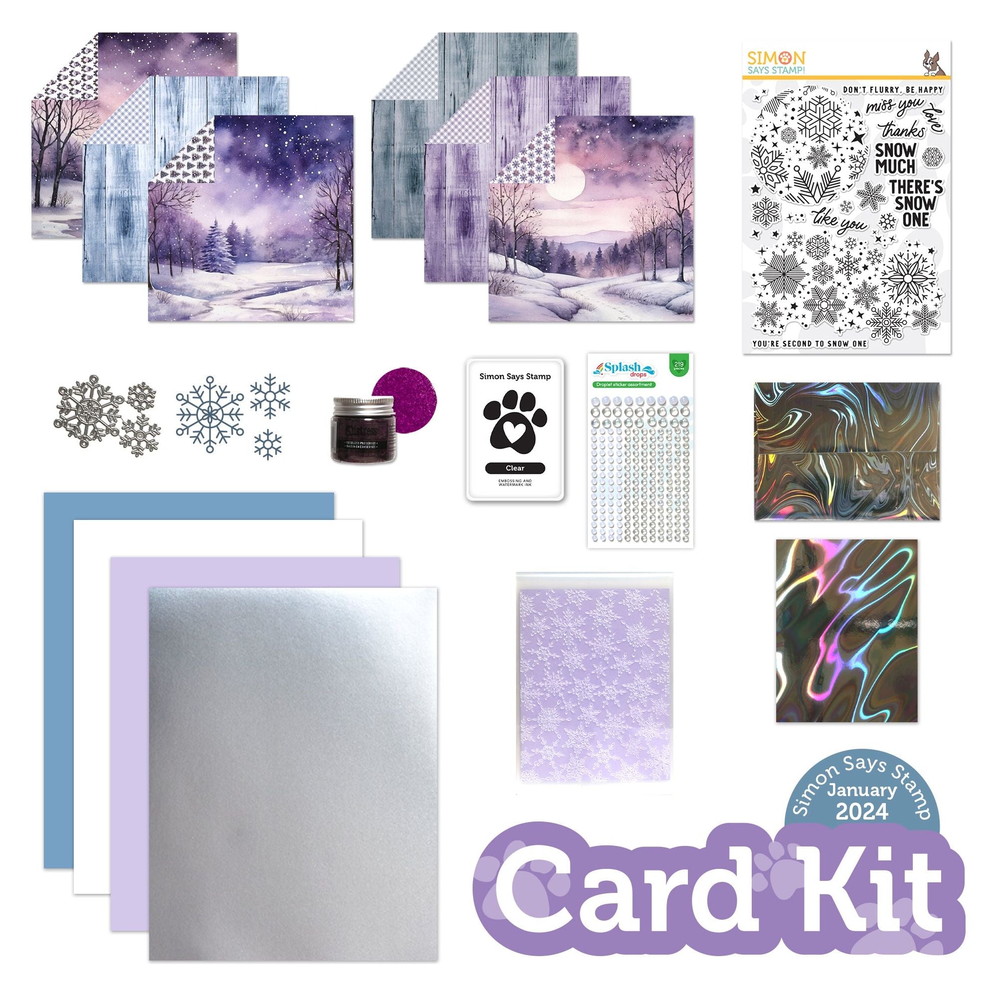 Pinkfresh Studio Essentials Glitter Cardstock Ivory