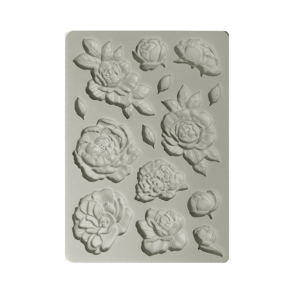 Stamperia Precious A5 Silicone Mould: Flower Corners (KACMA506)